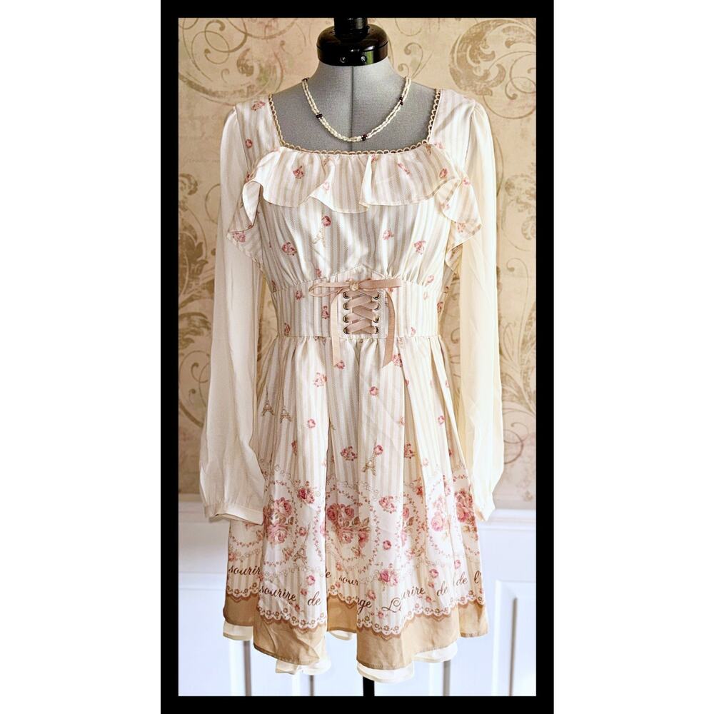 Liz Lisa Distant Memories Eiffel Tower OP Dress J Fashion Gyaru Lolita Japan - Picture 6 of 16